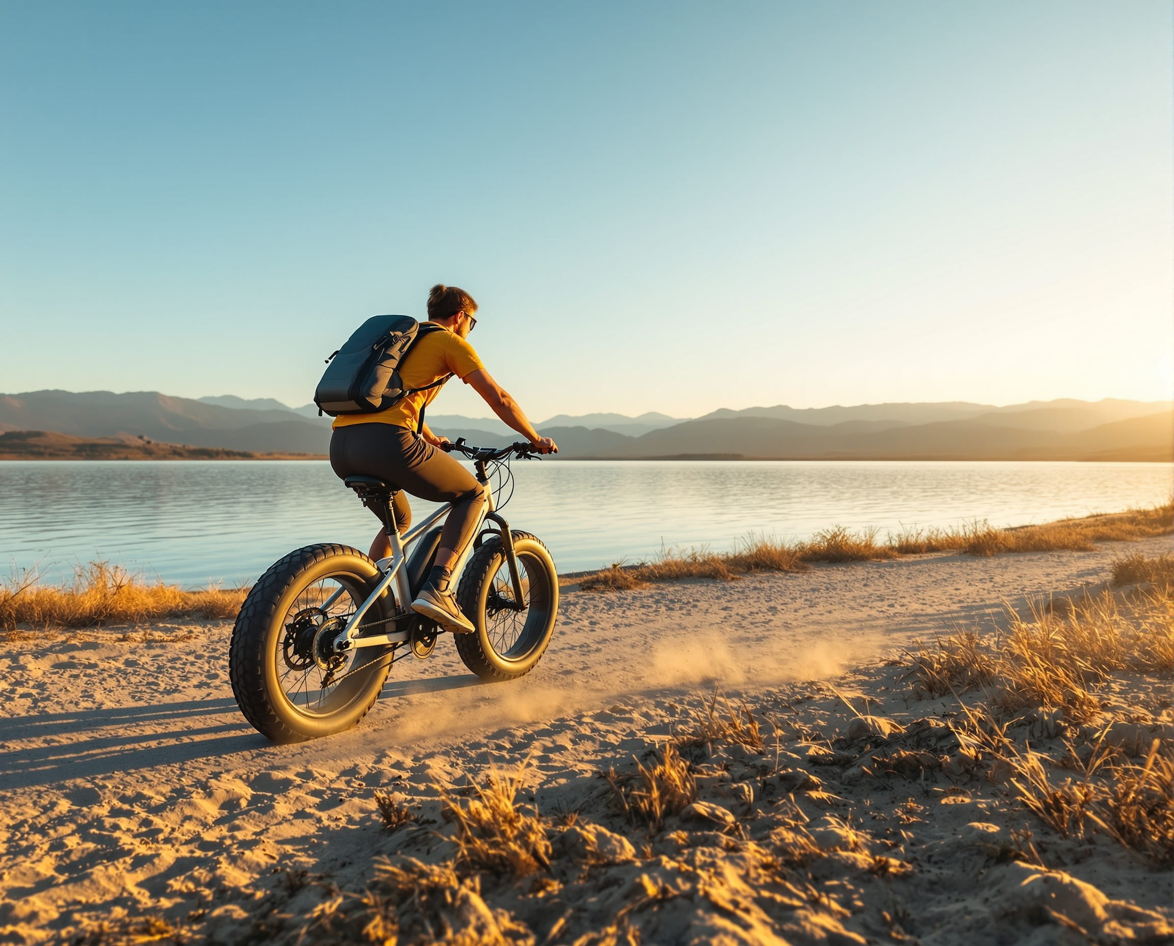 eBike on lakeshore